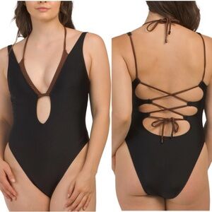 Sanctuary Double Layer One Piece Swimsuit